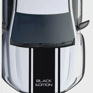 Fits Nissan Navara Bonnet Stripe Graphics Black Edition Decals Any Colour