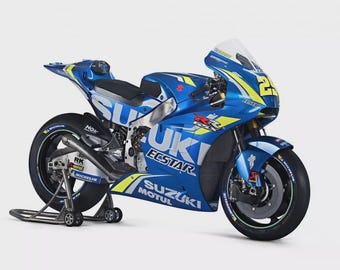 Kit di adesivi in vinile per moto Suzuki Ecstar Track Day, adatti a qualsiasi anno