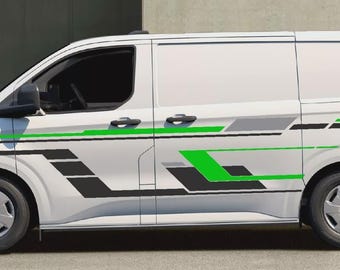 Passend für Ford Übergang Custom Racing Grafiken Kit Motorhaube Seite Hinten jede Farbe