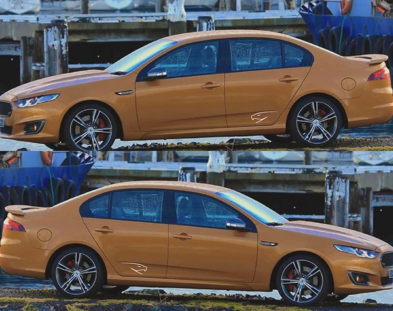 Fits Ford Falcon Side Door Decal Falcon Head Any Colour XR6 Turbo