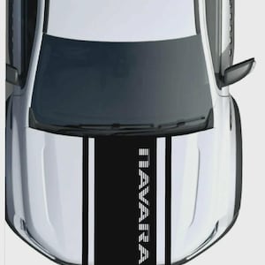 Fits Nissan Navara Bonnet Stripe Graphics Any Year Decals Stickers