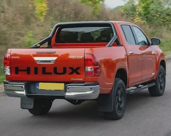 Past op Toyota Hilux achterklepstickers Hilux-graphics stickers in elke kleur