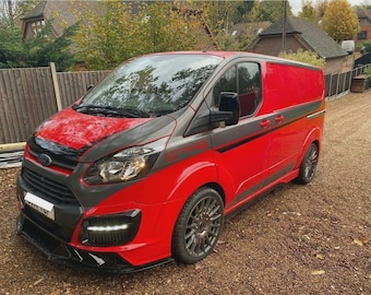 Passend für Ford Übergang Custom Full M Sport Grafik Kit Abziehbilder Jedes Logo SWB