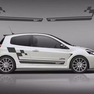 Fits Renault Clio Sport Side Stripes Vinyl Graphics Decals Any Colour