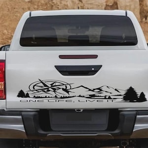 Fits Toyota Hilux Tailgate Graphics Rear Decals Mountains Stickers