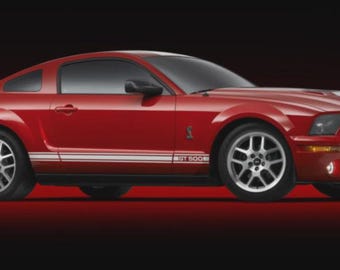 Passend für Ford mustang Side Stripes Grafiken Jedes Jahr Jedes Modell Abziehbilder Aufkleber ST500