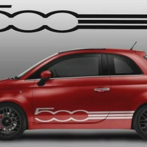 Fits Fiat Abarth Door Graphics 500 Decals Both Sides Any Year Stickers