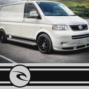 Fits VW Transporter Graphics Side Stripes Camper Decals T4 T5 T6 Both Sides Ripcurl