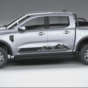 Fits Nissan Navara Rocker Panel Side Stripes Decal Custom Graphics Mountain