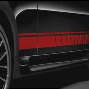 Fits Mini Cooper JCW Side Stripes Graphics Decals Both Sides Any Colour F56