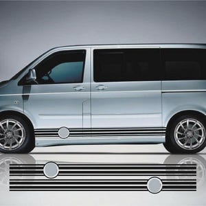 Fits VW Transporter Graphics Side Stripes Camper Decals T4 T5 T6 Both Sides