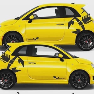 Fits Fiat Abarth Side Scorpion Decals Graphics 500 595 Both Sides Any Year