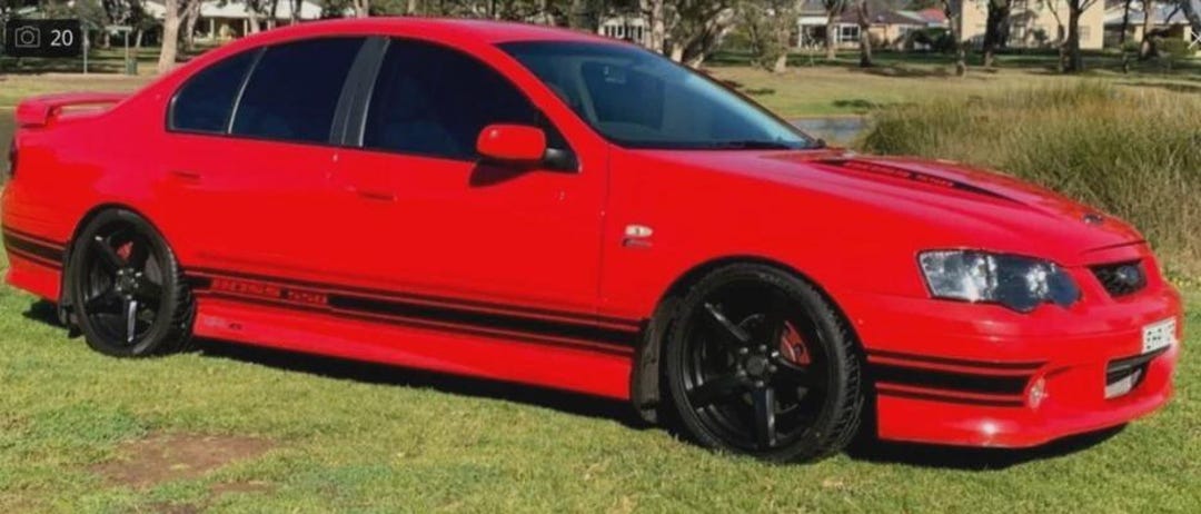 Fits Ford Falcon Side Stripe Decals Premium Vinyl Graphics XR8 BA Boss ...