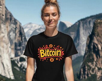 Bitcoin Graffiti Art Unisex T-Shirt | Bitcoin Shirt | Casual Wear