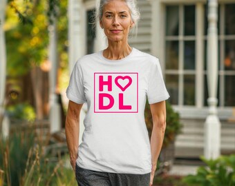 HODL Heart Design Unisex T-shirt | Crypto Shirt | Casual Wear
