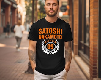Satoshi Nakamoto Bitcoin 09 Unisex T-Shirt | Bitcoin Shirt | Casual Wear