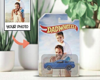 Custom DadWheels Photo Gift | Personalized Toy Car Collectible