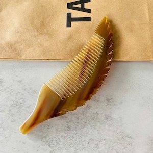 Büffelhornkamm, Haarbürstenkamm, Hornkamm, handgemachter Kamm, Taschenkamm, antistatischer Kamm, Muttertagsgeschenke, umweltfreundlich