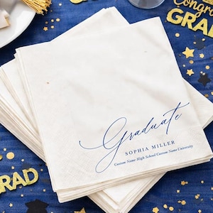Graduation Napkins Class of 2026, Cocktail Party Decor bild 5