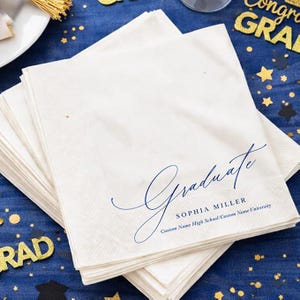 Graduation Napkins Class of 2026, Cocktail Party Decor bild 2
