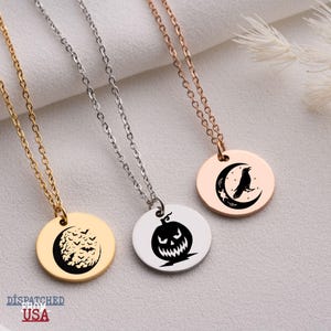 Personalized Celestial Necklace: Engraved Stainless Steel Star Moon Pendant