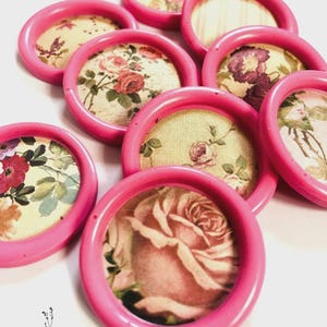 Adesivi con sigillo di ceralacca. Vintage, Shabby chic, rose. Sigilli per le feste, matrimoni, inviti, diari, regali.