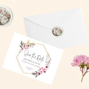 Siegellackaufkleber. Vintage, Shabby Chic, Rosen. Siegel für Partys, Hochzeiten, Einladungen, Tagebücher, Geschenke.