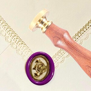 3 Adesivi con sigillo di ceralacca. Rosa - oro, ottone, argento. Sigilli per le feste, matrimoni, inviti, diari, regali.