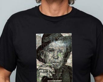 Maglietta Keith Richards/Alcune cose migliorano con l'età/T-shirt unisex in cotone biologico.