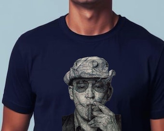 Hunter S Thompson T-Shirt/ Never Got Weird Enough/ Unisex Organic cotton Tee
