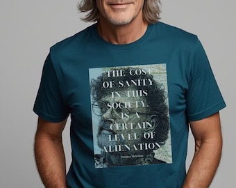 Terence McKenna T-Shirt/ Psychedelic Plants/ Unisex Organic Cotton Tee