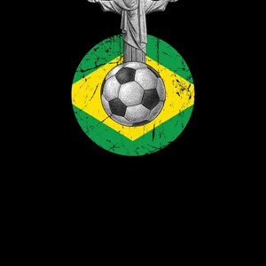 Brazil Football World 26 T-Shirt. Brazilian Flag Rio Unisex Tee image 9