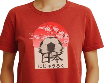 Japan World Cup Football Team, Short Sleeve T-shirt, Japan Flag