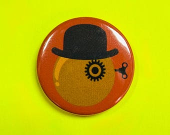 A Clockwork Orange Button Badge 25mm Dystopian Classic 1970s film