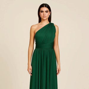 Waldgrün Multiway Brautjungfer Kleid