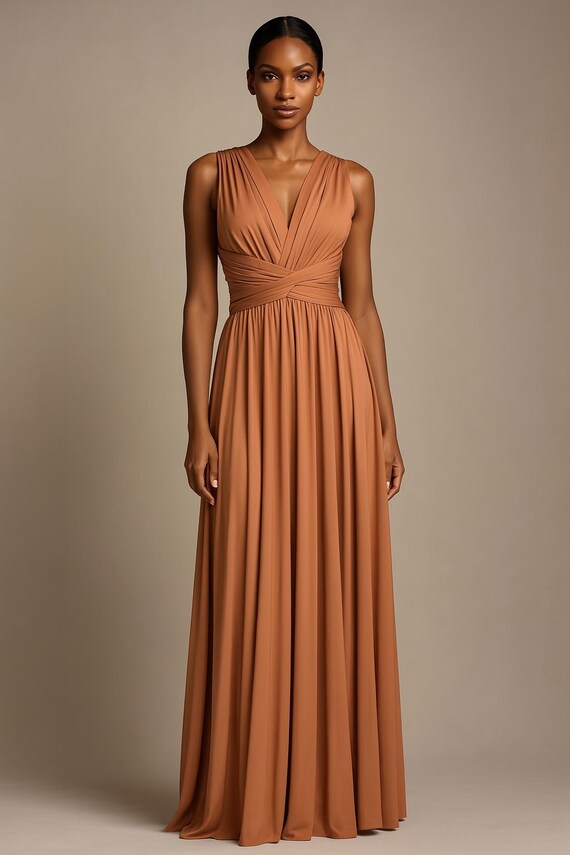Terracotta Orange Multiway Bridesmaid Dress - Etsy
