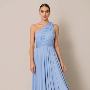 Blaues Multiway Brautjungfernkleid