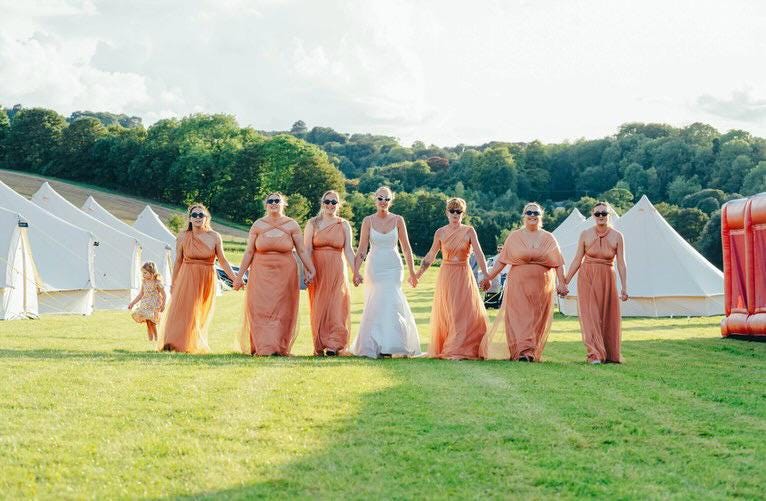 strapless open back dress Terracotta Burnt Orange Infinity Dress Multiway Bridesmaid Dress main image 0