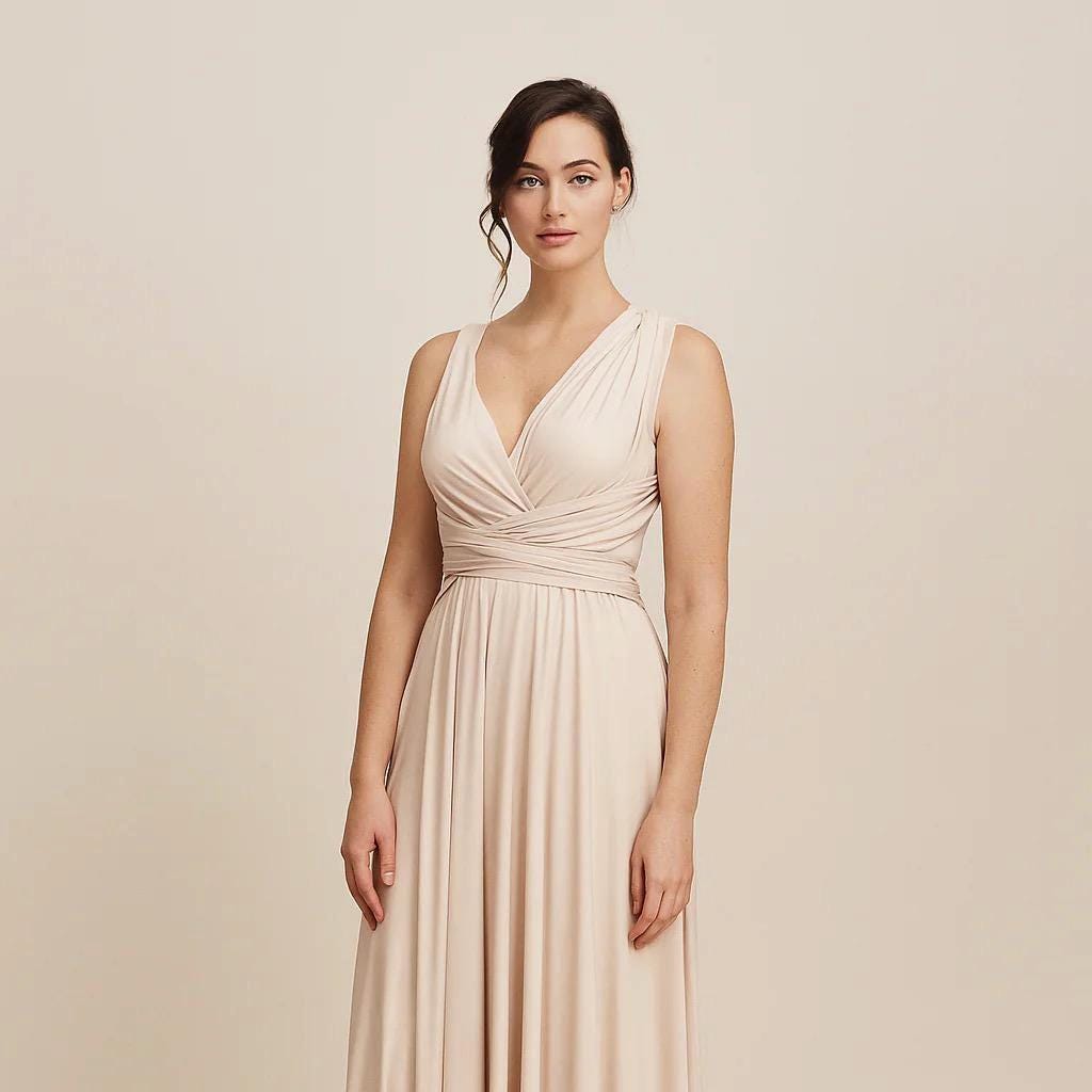 Cream Bridesmaid Dress - Etsy UK