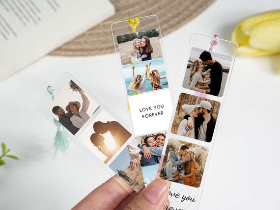 Personalized Photo Bookmark, Custom Acrylic Bookmark with Tassel, Best Friend Gift, Reading Gift, Love Read, Gift for Her