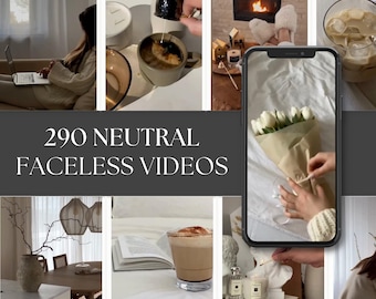 290 Faceless Stock Videos: Neutral Modern Lifestyle, Reels & TikTok