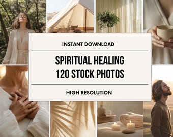 120 Holistic Wellness Stock Photos, Sacred Branding (Digital Download)