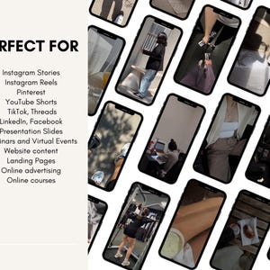 Soft neutral It Girl lifestyle visuals for faceless content creation and reels