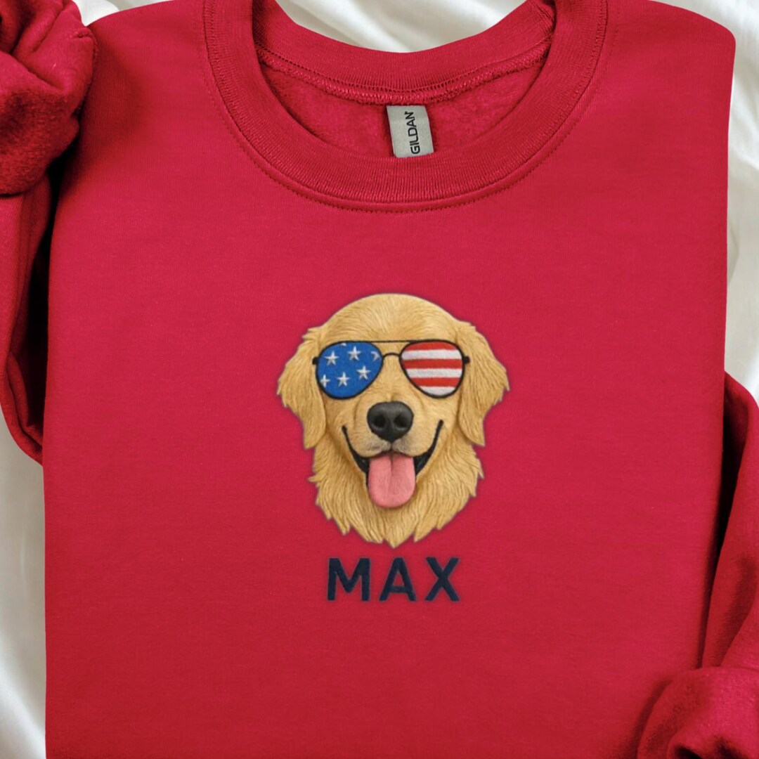 Custom Golden Retriever Embroidered Shirt – Personalized Dog Shirt With ...