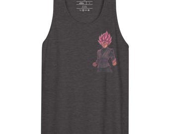 Anime Hero Clash Tank Top: Saiyan-Inspired Streetwear