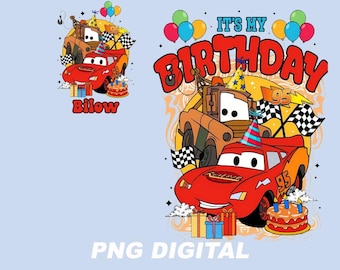 Personalized Race Car Birthday PNG, Custom Name Family Trip Racing Graphic, Kids Digital Download