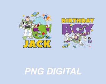 Buzz Lightyear Custom Birthday PNG, ToyStory Birthday Boy T-Shirt, Disney Birthday Party Digital Download