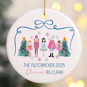 Personalized Nutcracker Christmas Ornament,Custom Nutcracker Role As Clara,Nutcracker Play Ballerina Ballet,Ballerina Ballet Gift