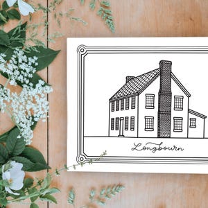Pride & Prejudice Lodgings Coloring Pages | Jane Austen Inspired | Pemberley | Longbourn | Rosings | Regency Era | Jane Austen Book Club