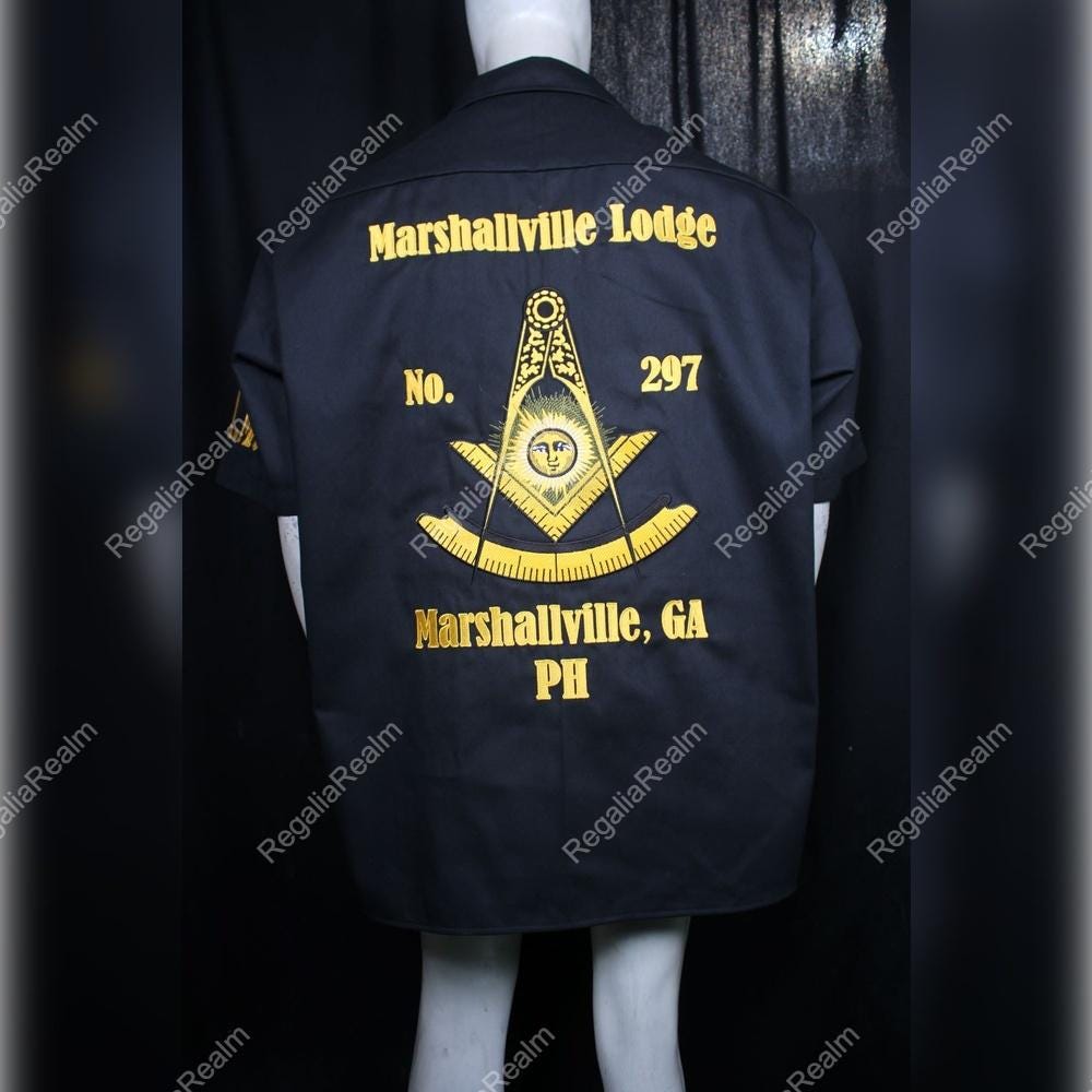 Custom Embroidered Masonic Walking Shirt: Personalized Lodge